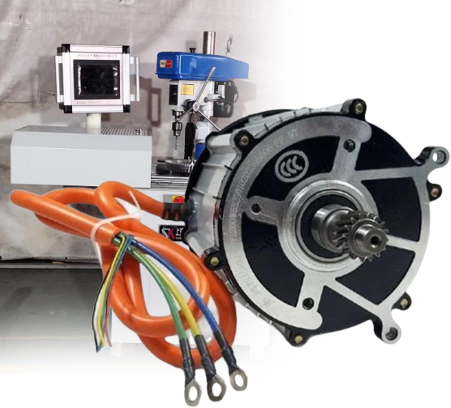 48V/60V/72V Differential Brushless DC Motor Kit 16 Teeth 5 Holes 1500W–2000W for Electric Cargo Tricycle DIY Performance Upgrade 60V-2000W