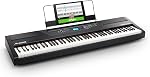 Alesis Recital - 88 Key Digital Piano Keyboard with Semi-Weighted Keys, 2x20W Speakers, 5 Voices, Split, Layer and Lesson Mode, FX and Piano Lessons