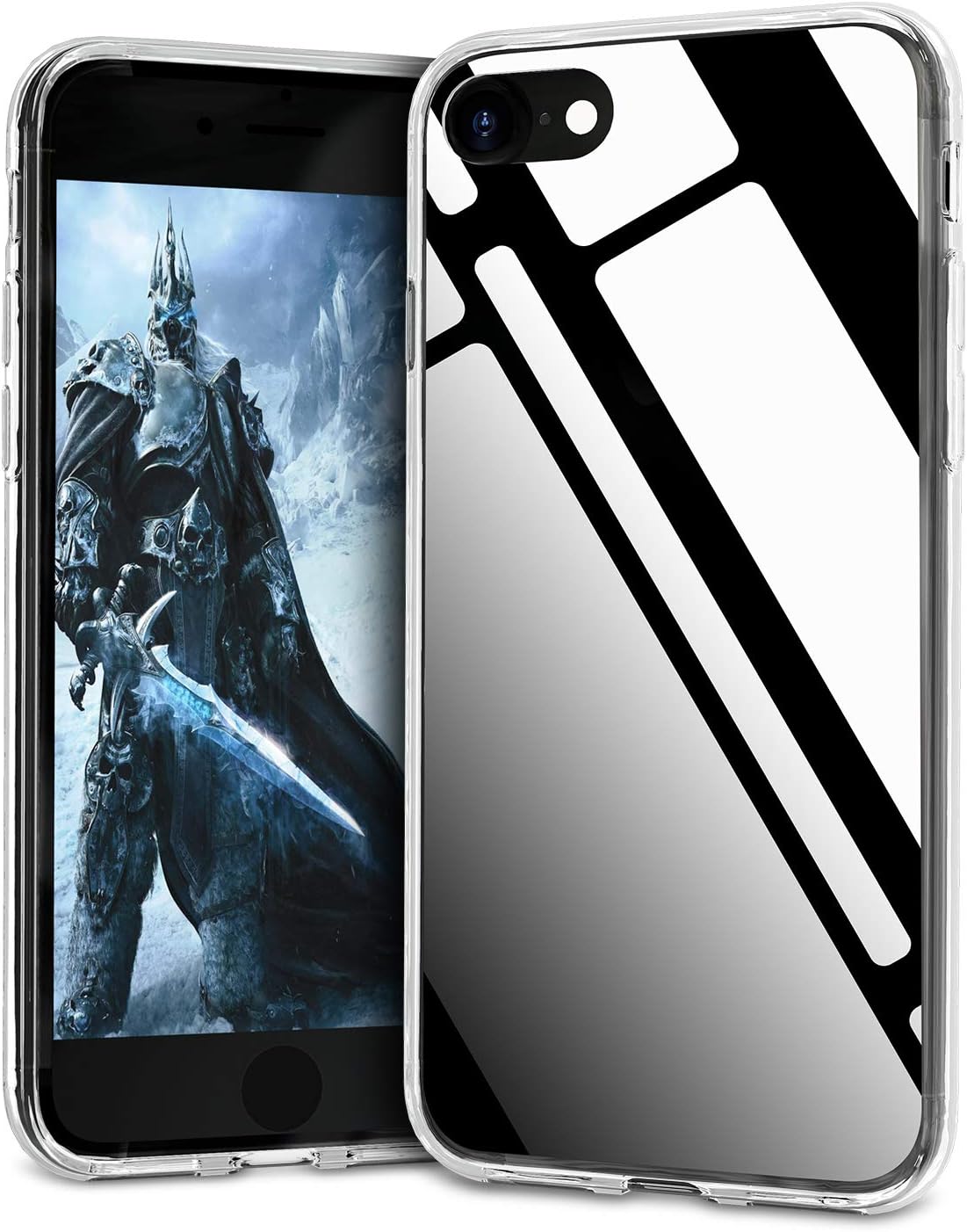 iPhone SE Clear Case 2020, iPhone SE Case Clear Slim Cover, Crystal Soft TPU Bumper Shock Absorption with a Lining Matte Transparent Back for Apple iPhone SE 2nd Generation 4.7inch (Clear)