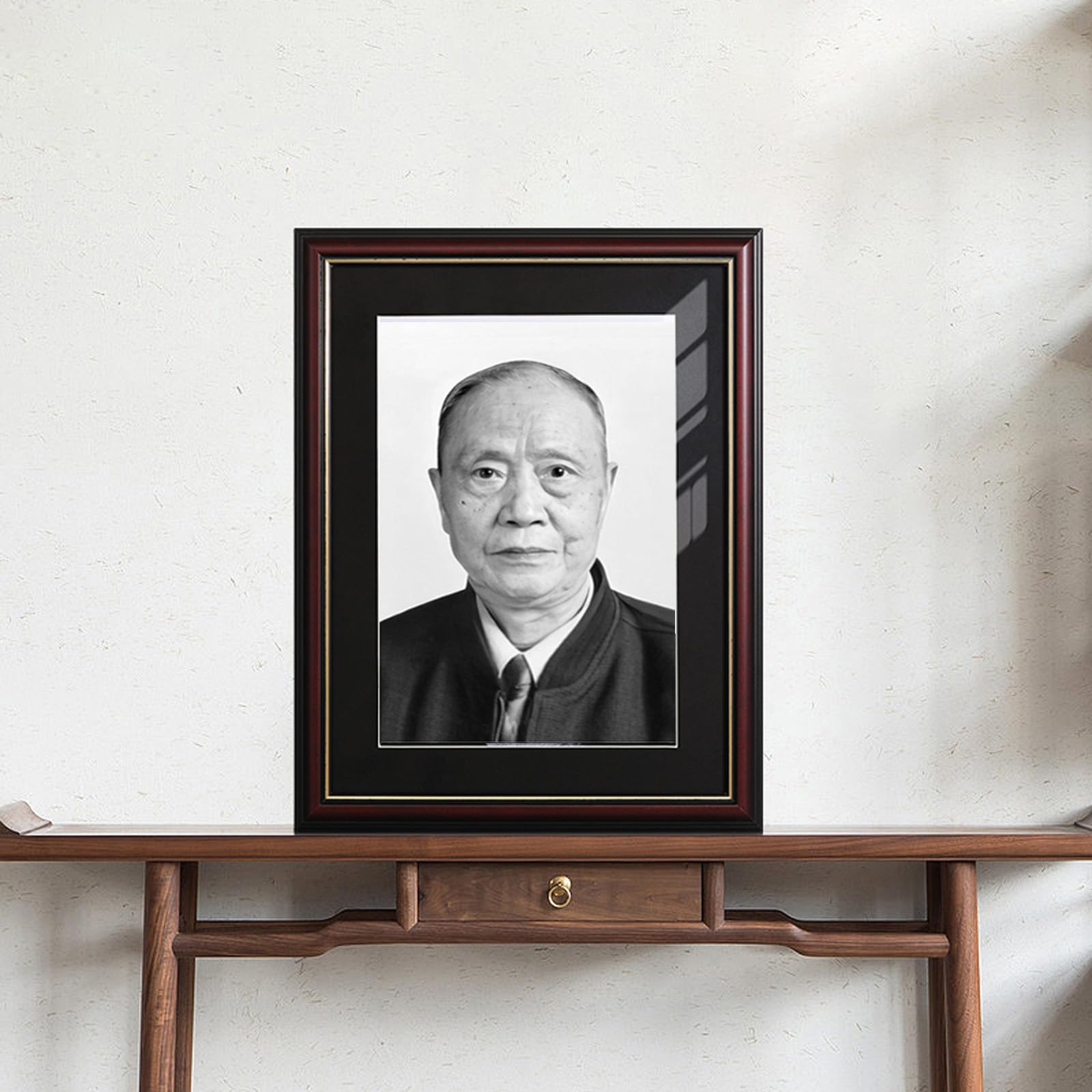 Amazon.co.jp: 額縁 L判 額縁 遺影 肖像額 遺影写真立て 高級 耐水