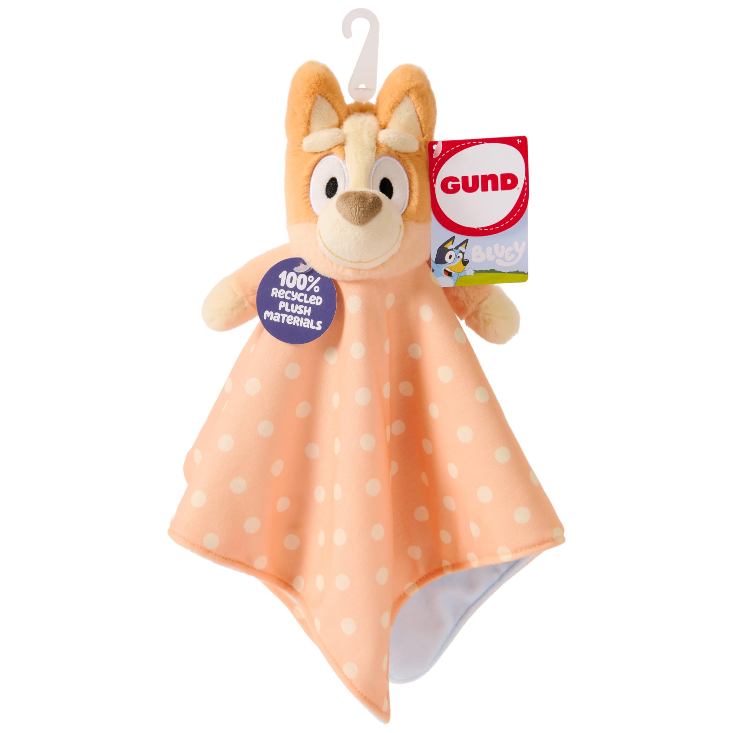 GUND Bluey Bingo 13-Inch Plush Lovey with Stuffed Animal, Ages 0+