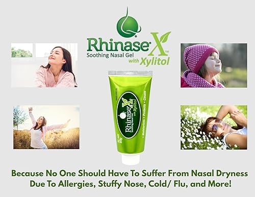 Miniatura 2 de Rhinase Gel nasal X Alivio de los síntomas de larga duración de la sequedad nasal por baja humedad y alergia Ideal para la sequedad de viaje