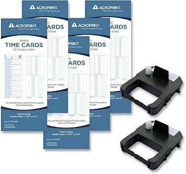 حزمة ملحقات Acroprint EXP250 ، أسبوعيًا ، جانبان ، 3.38 &times; 8.25