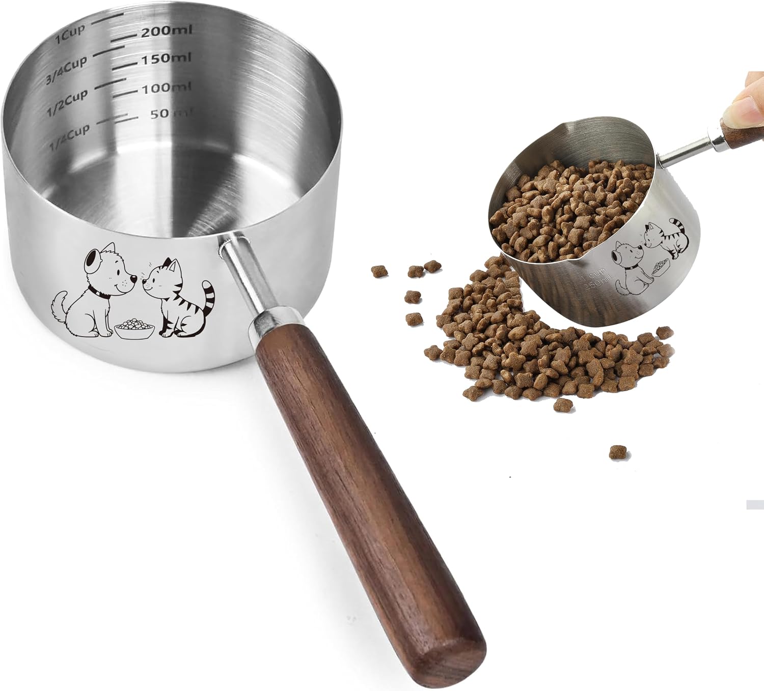 Copa medidora 1 taza acero inoxidable Ohola