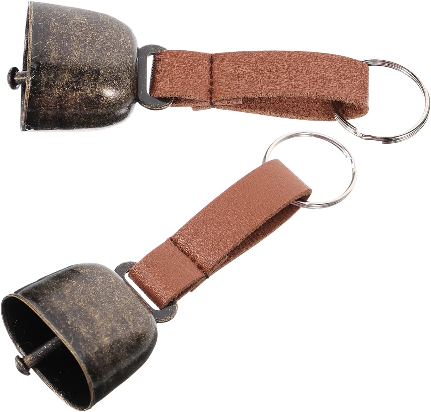 2pcs Vintage Bear Bell Hiking Pendant Emergency Whistle Survival Gear Bells for Outdoor Adventure