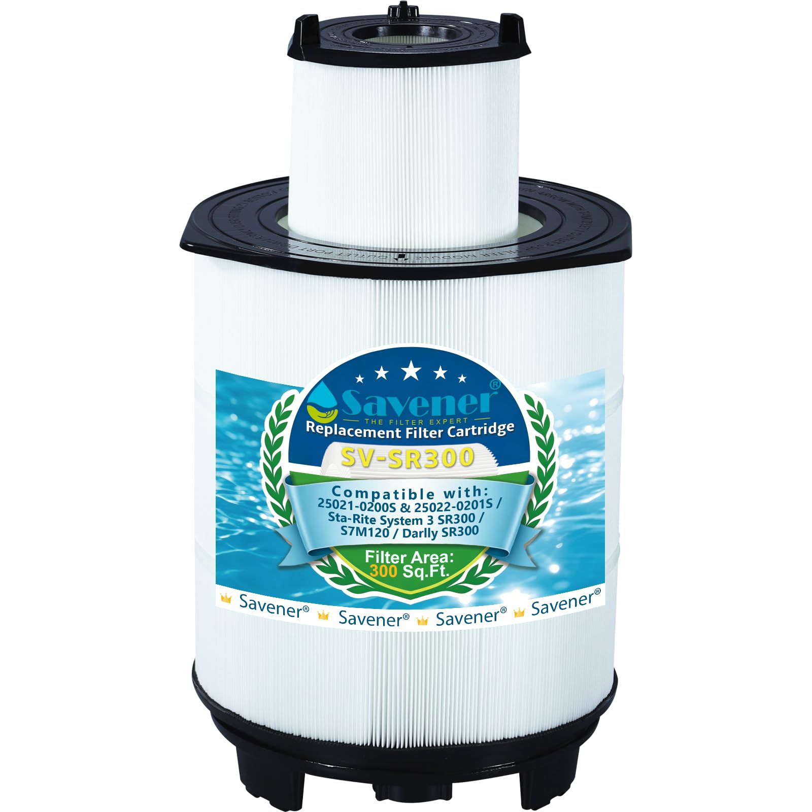 Photo 1 of Savener® S7M120 System 3 Inner and Outer Pool Filter, Compatible with 25021-0200S & 25022-0201S, Replacement for Sta-Rite System 3 S7M120-KIT, SR300 Pool Filter Cartridge, 300 Sq. Ft