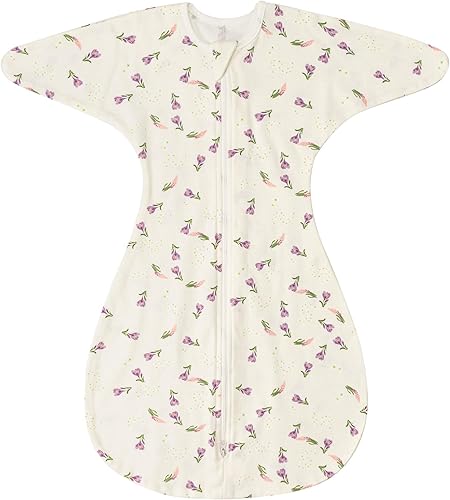 Miniatura 11 de ZIGJOY Mantas de Transición para Bebés Recién Nacidos: Saco de Dormir 0,5 Tog Brazos Arriba 3-6-12 Meses Algodón Suave Aleta de Tiburón Cremallera