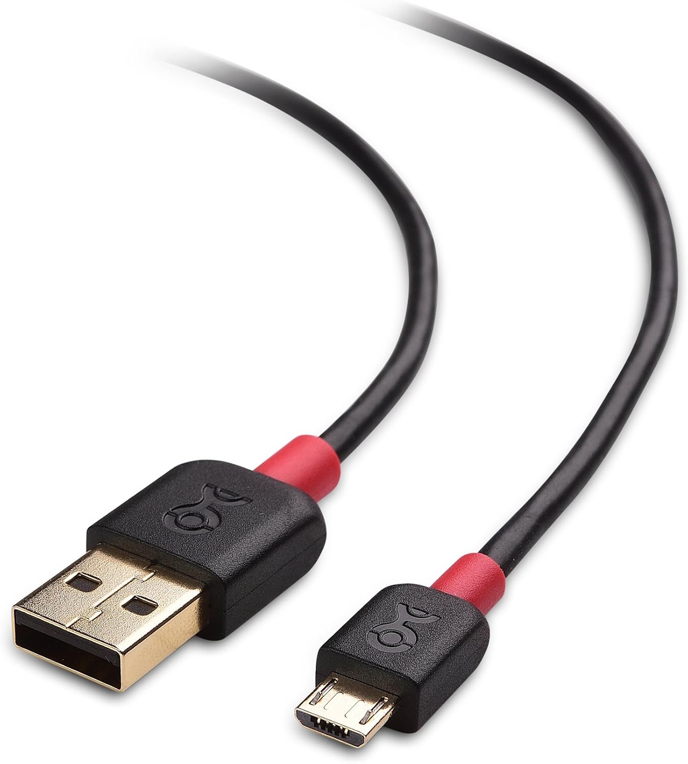Cable Matters 2-Pack USB to Micro USB Cable (Micro USB Charging Cable) in Black 6 Feet