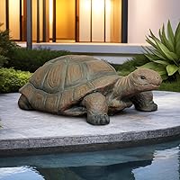 SKYFIRE Turtle Garden Statue 34.2" Fiber Reinforced Concrete Outdoor Sculpture for Lawn Yard Decor & Gifts