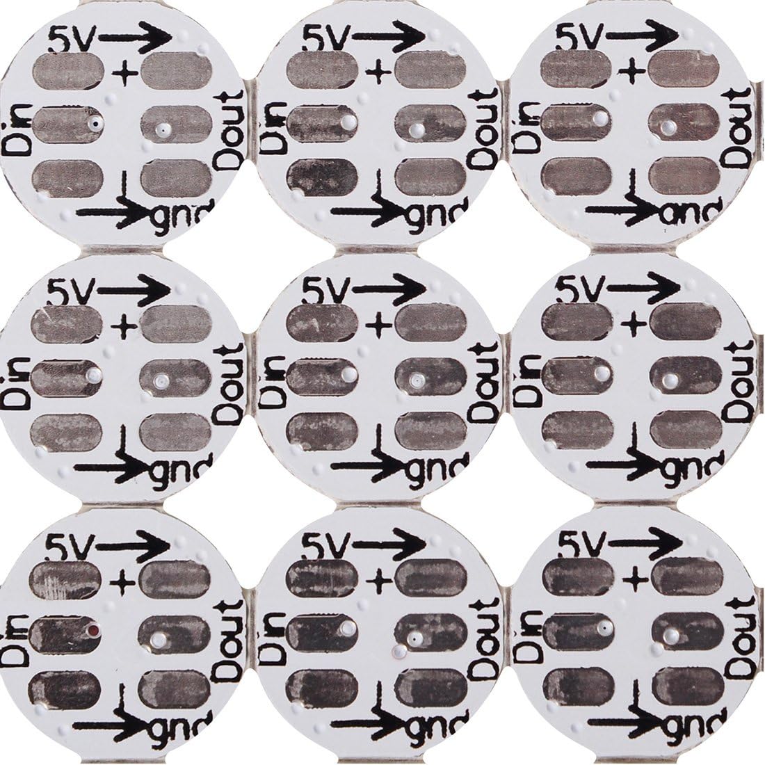 BTF-LIGHTING 100 pezzi WS2812B ECO RGB Lega 5050SMD Chip LED indirizzabili individuali con dissipatore PCB (10mm3mm) WS2811 IC 5050 SMD RGB DC5V incorporato