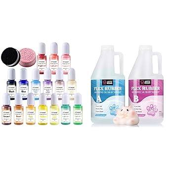 LETS RESIN 140oz Liquid Silicone for Squishy Maker and Silicone Pigment Dye