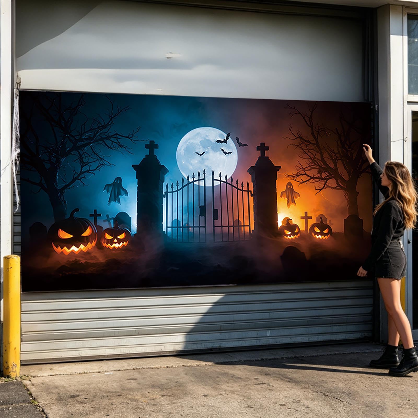 Cartel de graduación de estilo único para Halloween, para garaje, mejora al instante la fiesta de Halloween y se convierte en el centro de atención de todos. ¡No te lo pierdas!