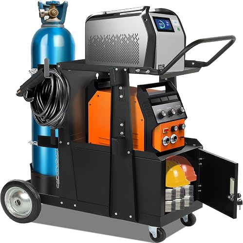 RCARTICH Welding Cart,Heavy Duty Rolling Welder