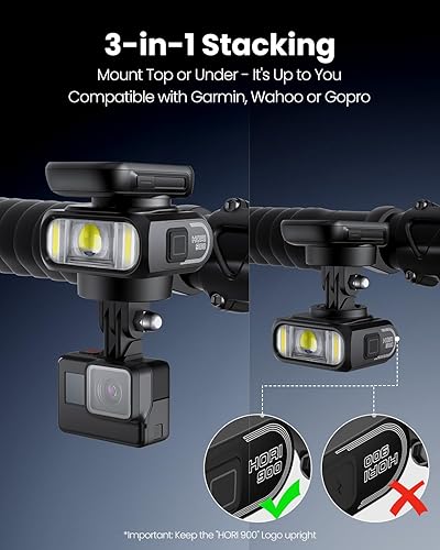 Miniatura 8 de Magicshine Hori 900 Compatible with GarminWahoo Bike Computer Dual Mounted Bike Light 900 Lumens Super Bright Independent DRL Fast USB-C Charging