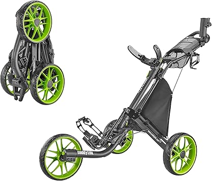 Caddytek CaddyLite EZ V8 Golf Push Cart - Lightweight 3 Wheel Foldable Cart