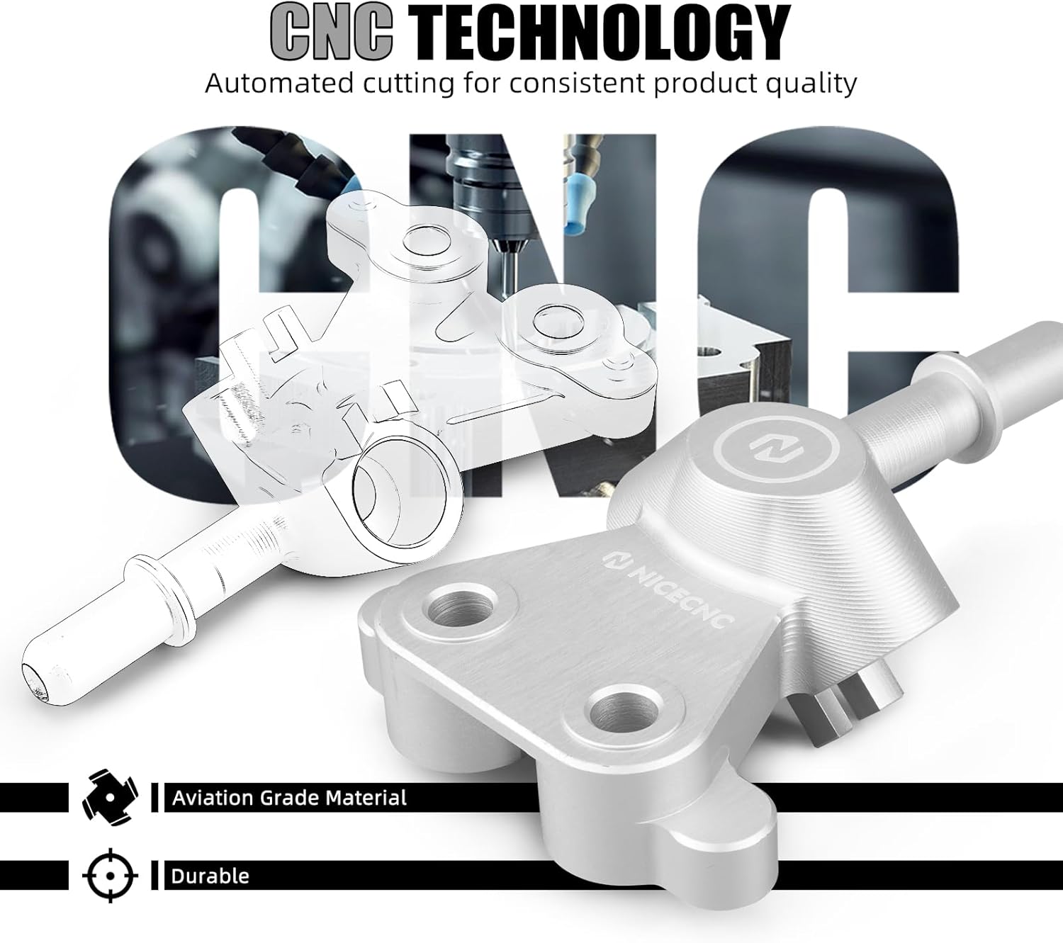 NICECNC Silver Fuel Injector Rail Fuel Injector Base for Lightweight Fuel Rail Kit Premium CNC Machined 6061 Aluminum Compatible with CVO Street Glide FLHXSE 2017-2024, See Fitment