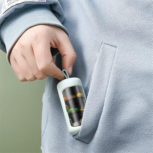 Miniatura 6 de 4 llaveros impermeables para medicamentos, pastillero ligero diario con enganche, pastillero de emergencia para exteriores, viajes, camping