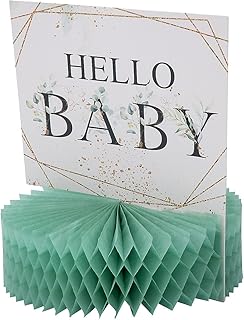 Eucalyptus Baby Shower Honeycomb Centerpieces 3 Pieces