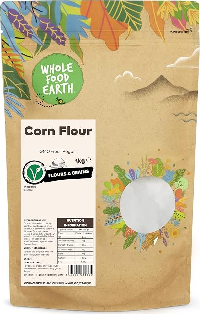 Wholefood Earth Corn Flour 1kg | GMO Free | Vegan