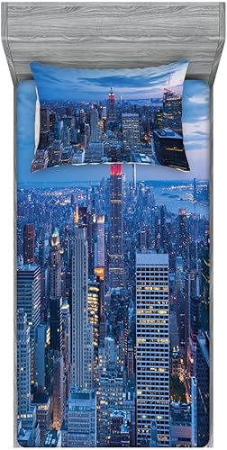 Miniatura 285 de Ambesonne - Juego de sábanas bajeras y fundas de almohada, diseño clásico botánico, plantas de jardín vintage, juego de 3 piezas con estampado