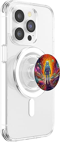 Miniatura 9 de Astronauta espacial caminando universo astronauta colorida galaxia PopSockets intercambiables PopGrip