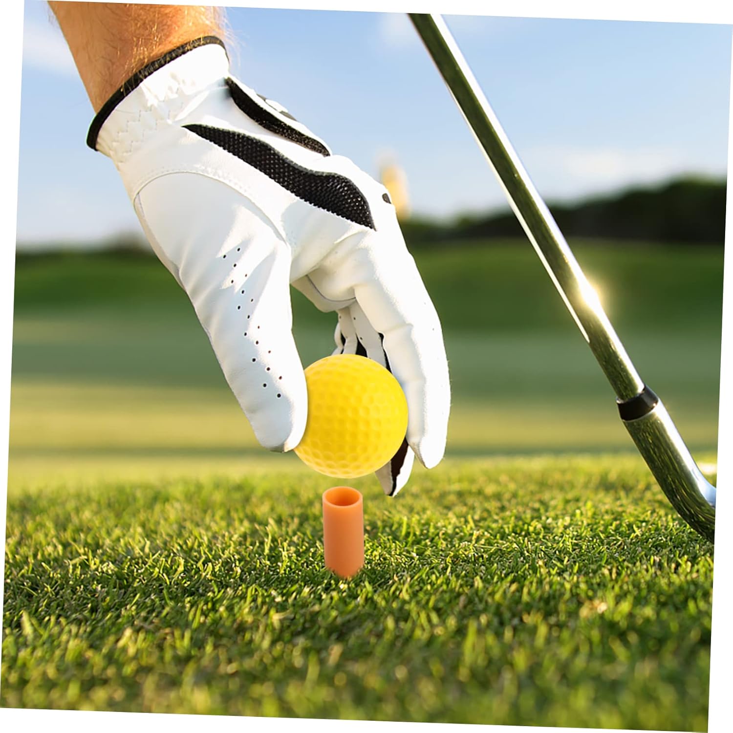 1set Nylon Golf Practice Net Set Portable Hitting Mat Tee and Pu for Training Compact Design for Easy Storage and Transport