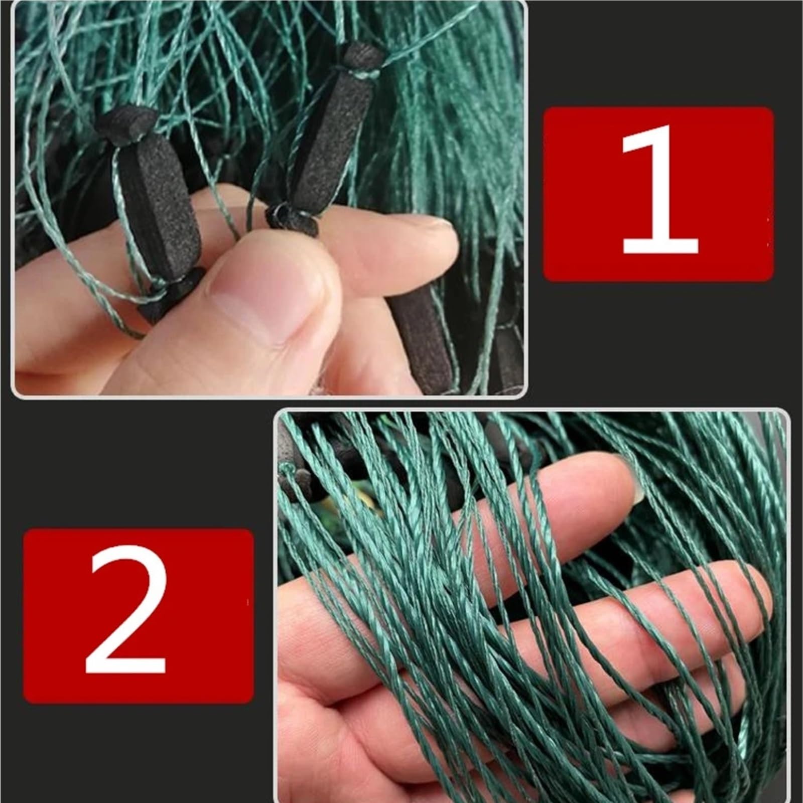Rete Per Pesca Rete da imbrocco a tre strati in monofilamento | Rete for pesca all'aperto, reti galleggianti for schermi da caccia