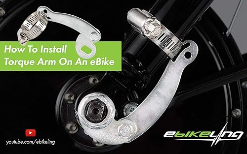 Miniatura 6 de EBIKELING Kits universales de conversión de brazo de torsión para bicicleta eléctrica, motores de cubo delantero o trasero de EBike y herramienta de