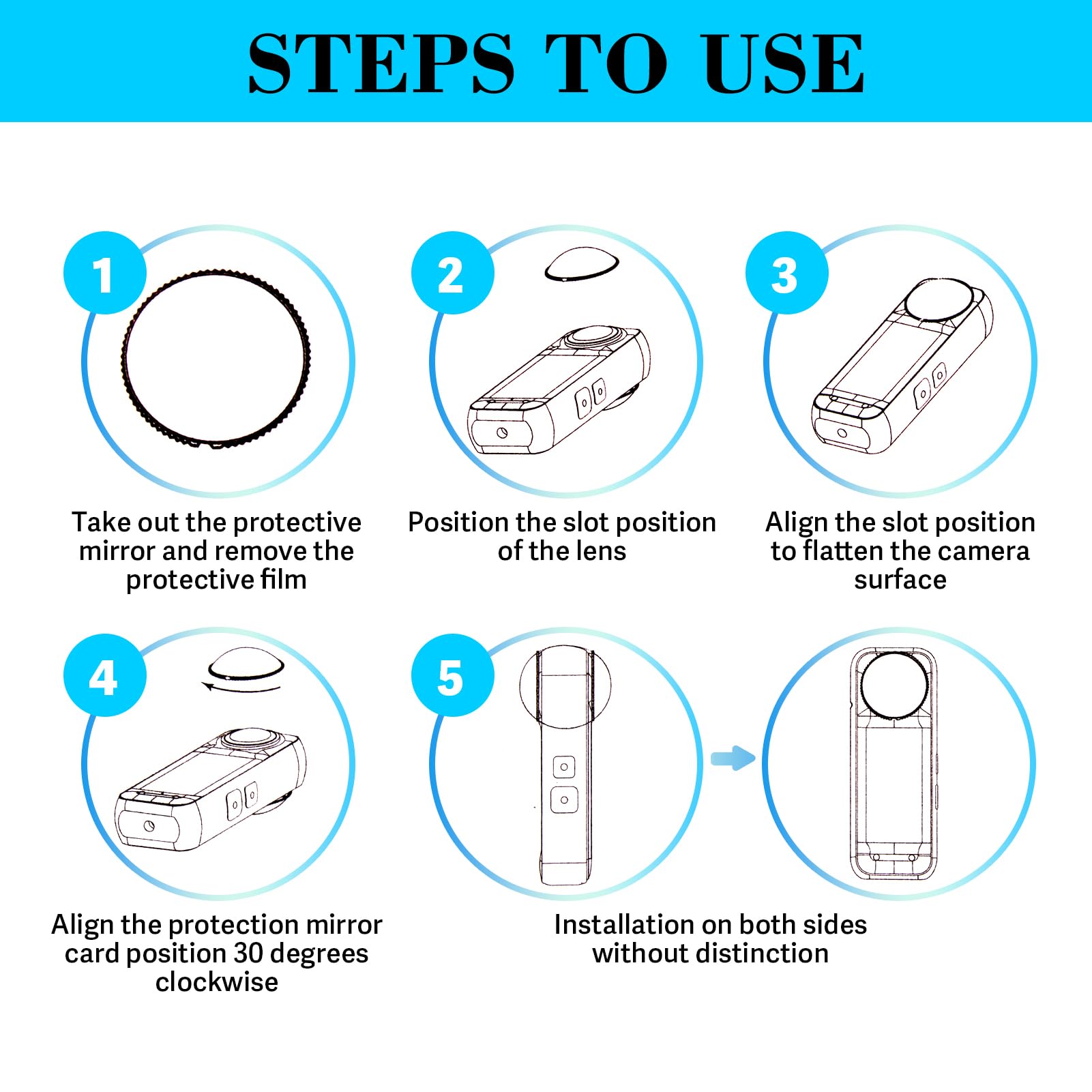 360 Camera Protection Lens Guard For Insta360 X4 - Removable PC - View #8