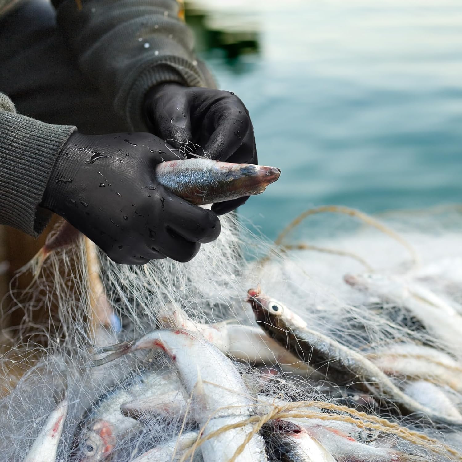 KAYGO Winter Waterproof Work Gloves for Men and Women, Thermal Insulated Freezer Rubber Coated Gloves,Super Grip,L, KG160 - Image 6