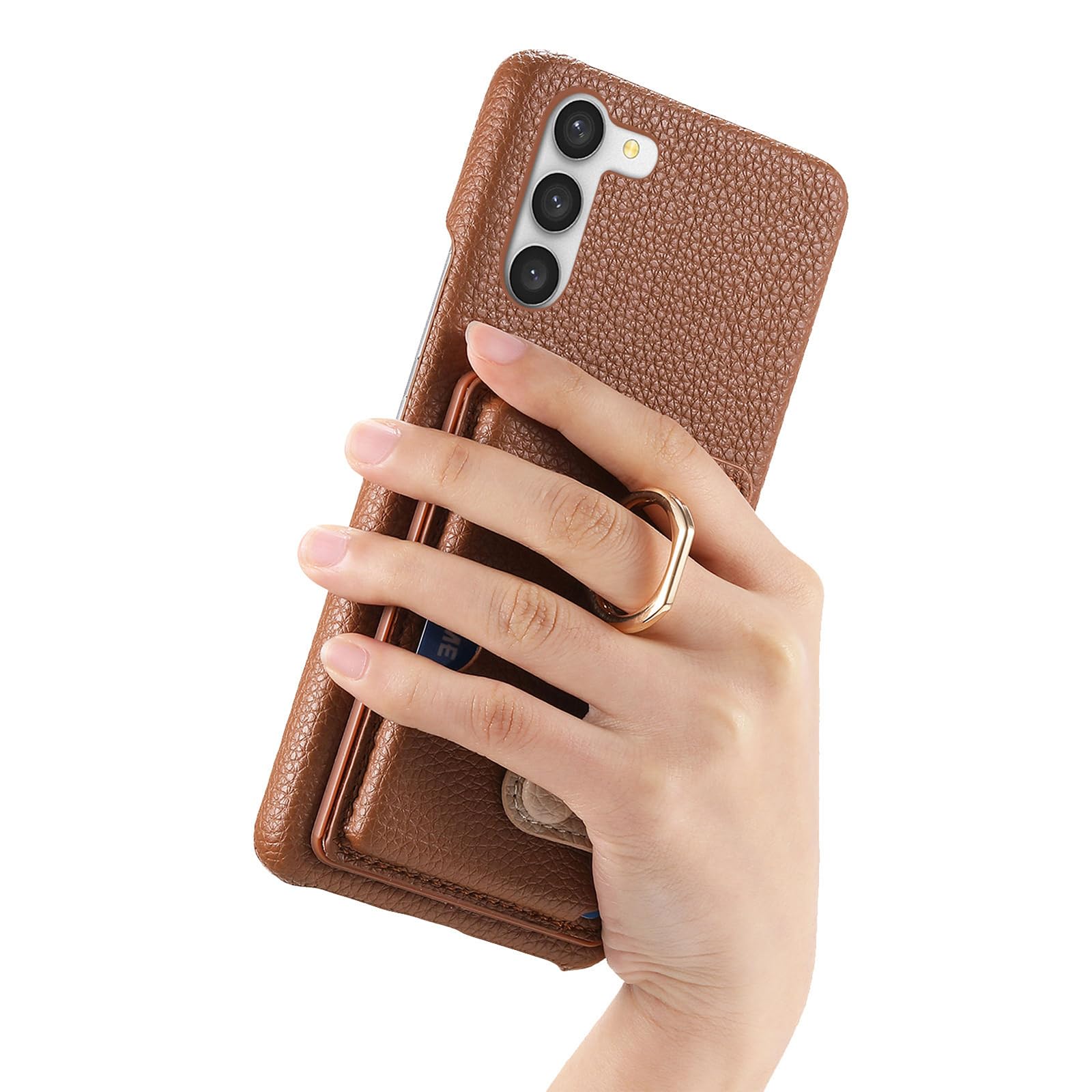 Generic Étui compatible avec Samsung Galaxy S20 Ultra (couleur : rose) étui portefeuille en cuir avec anneau élégant et fermeture à rabat