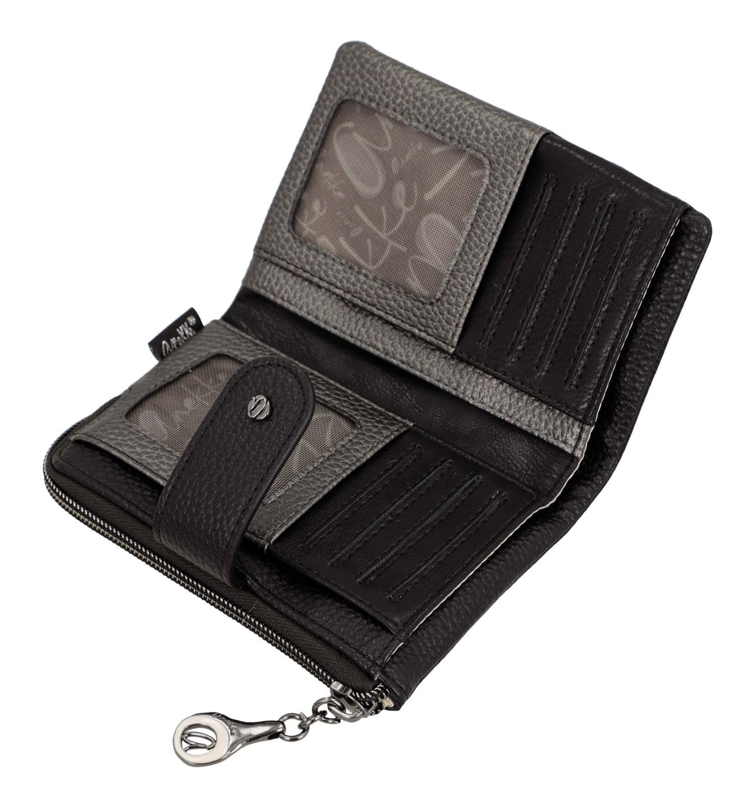 Billetero duro mediano Eikon 42759-912 en color negro - Mujer