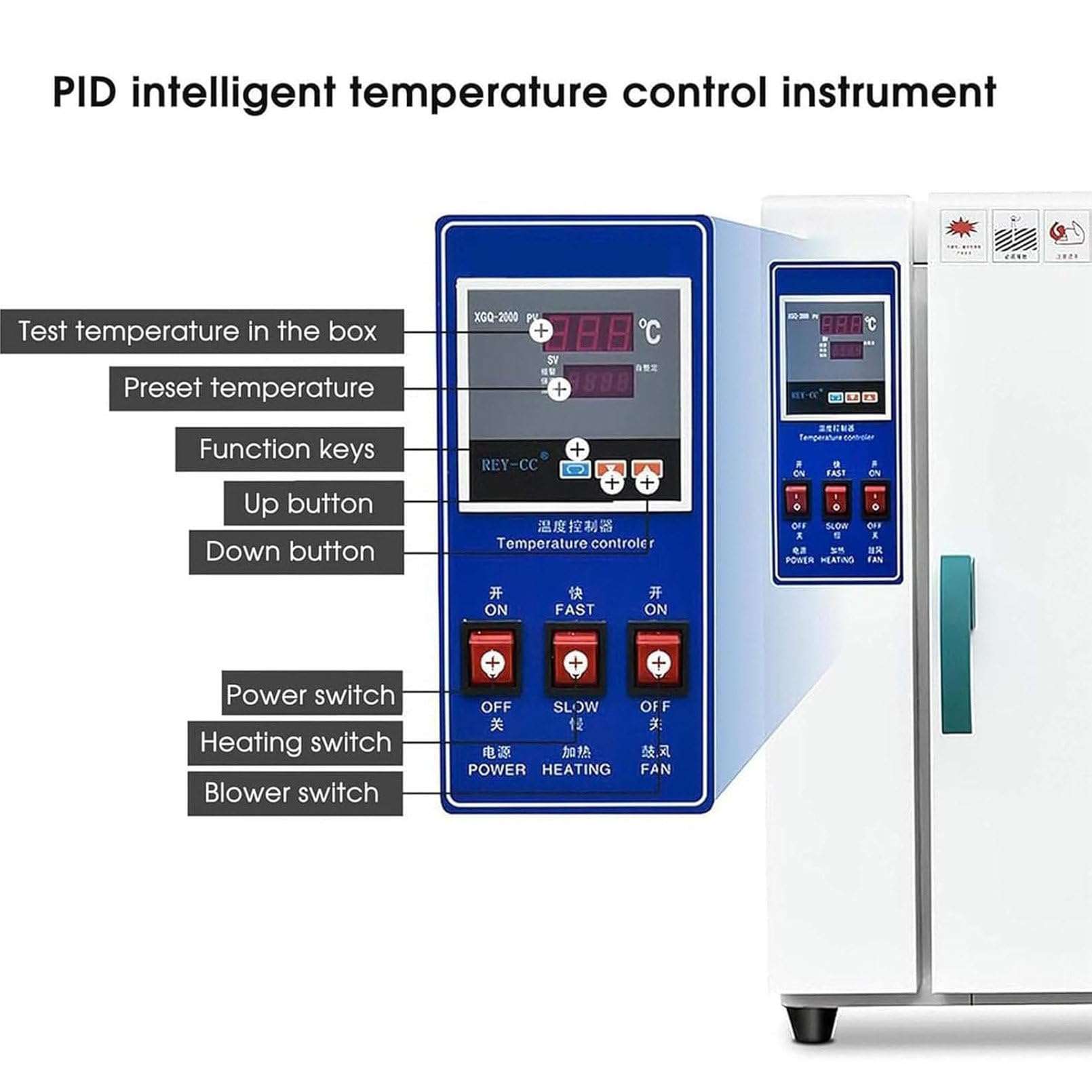 Suszarka próżniowa 16L i 43L, piec laboratoryjny z próżniomierzem i sterownikiem cyfrowym, zakres temperatur 50–280°C