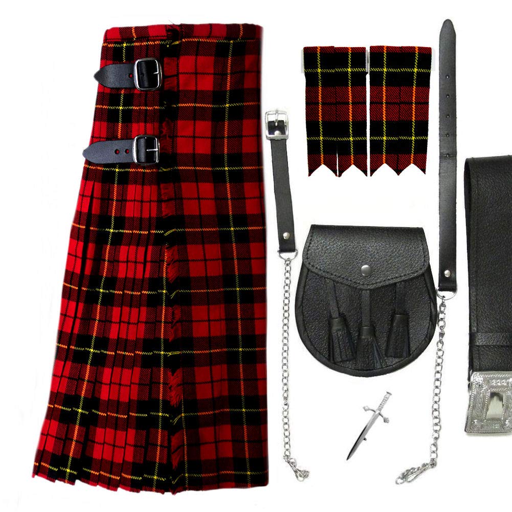 Tartanista Mens 5-piece Kilt Outfit Wallace 32"