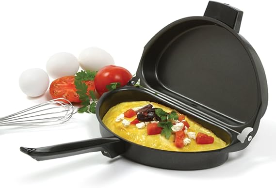 Norpro 665 Nonstick Omelet Pan with Egg Poacher, One Size