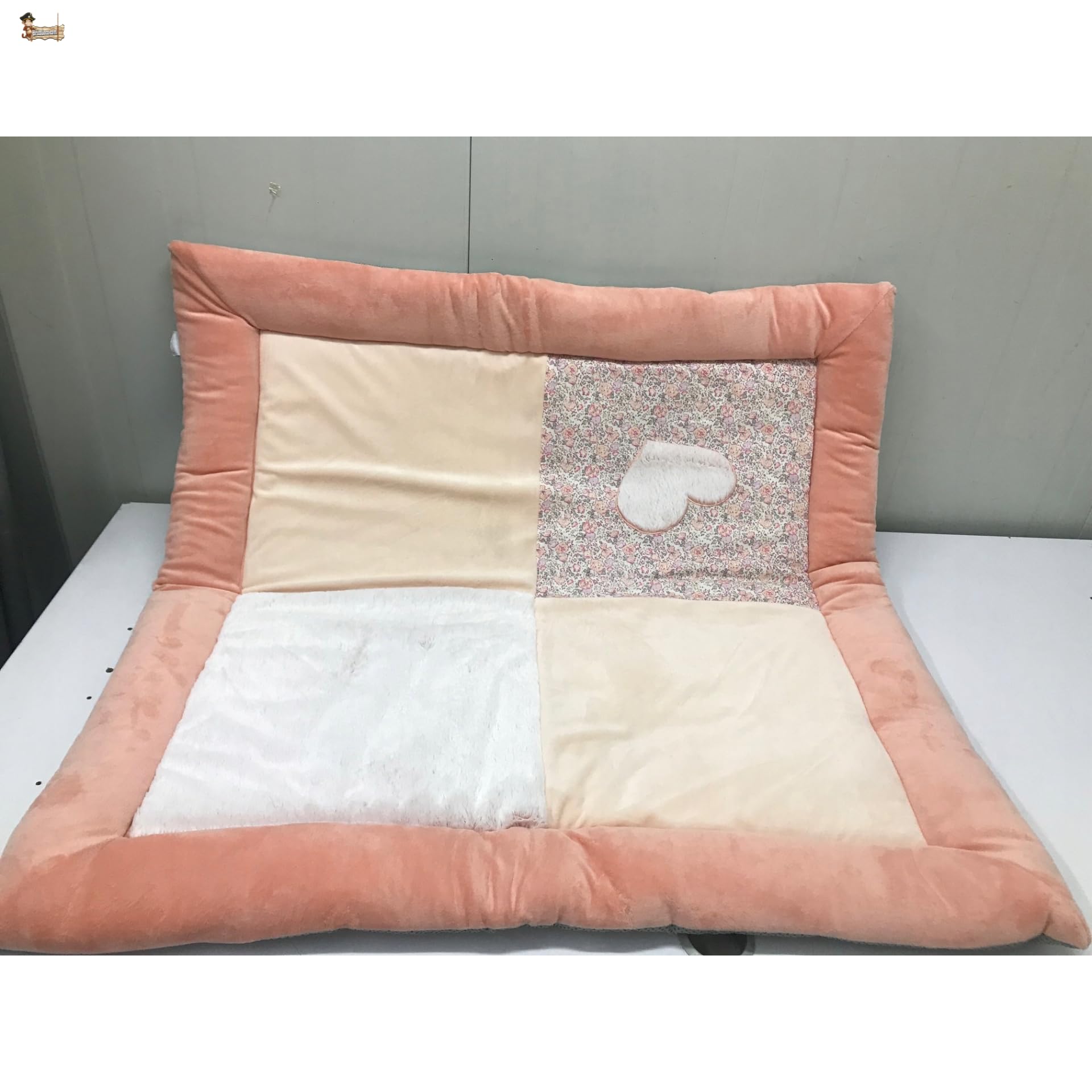 BricoLoco.com Tappeto Bebe Tessuto Rosa Imbottito. Tappeto da gioco per bambini e bambine. Camera da letto