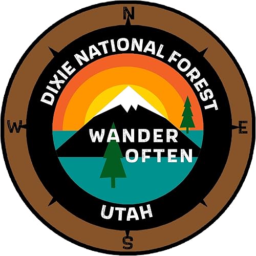 Miniatura 9 de Dixie National Forest Utah - Wander Often - 3.5" Ventana coche camión calcomanía calcomanía vacaciones recuerdo viaje aventura tema novedad