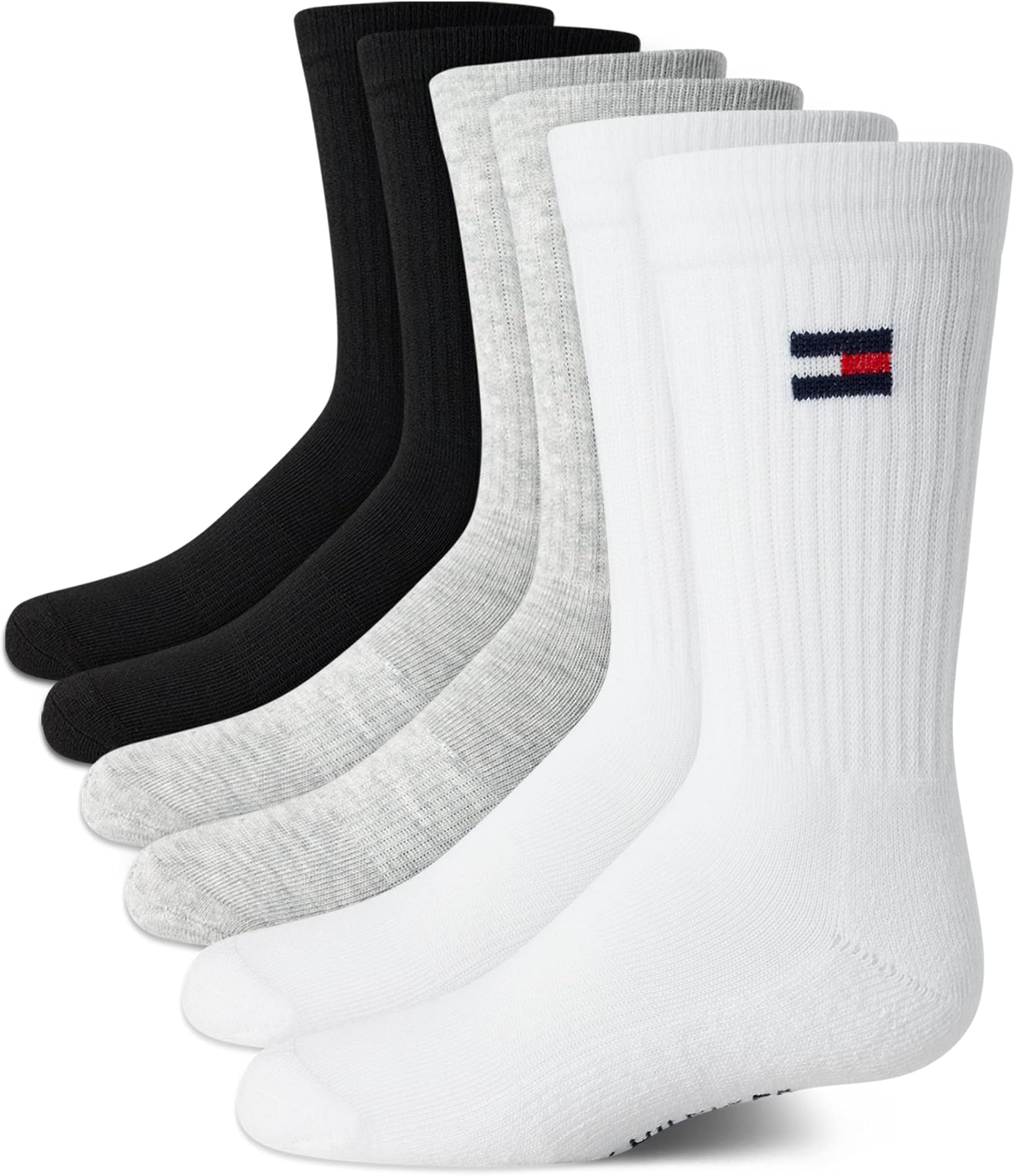 Unisex Kids' Athletic Socks - Cushioned Crew Socks (6 Pack)