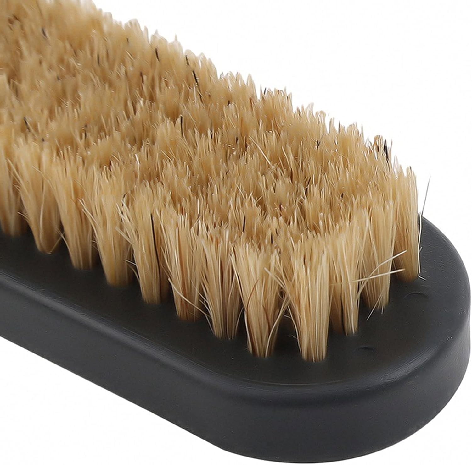 Household Cleaning Brushes Hard and Soft Bristle Brush for Cleaning Shoes and Boots with Handle Portable Household Gadget(Brown)