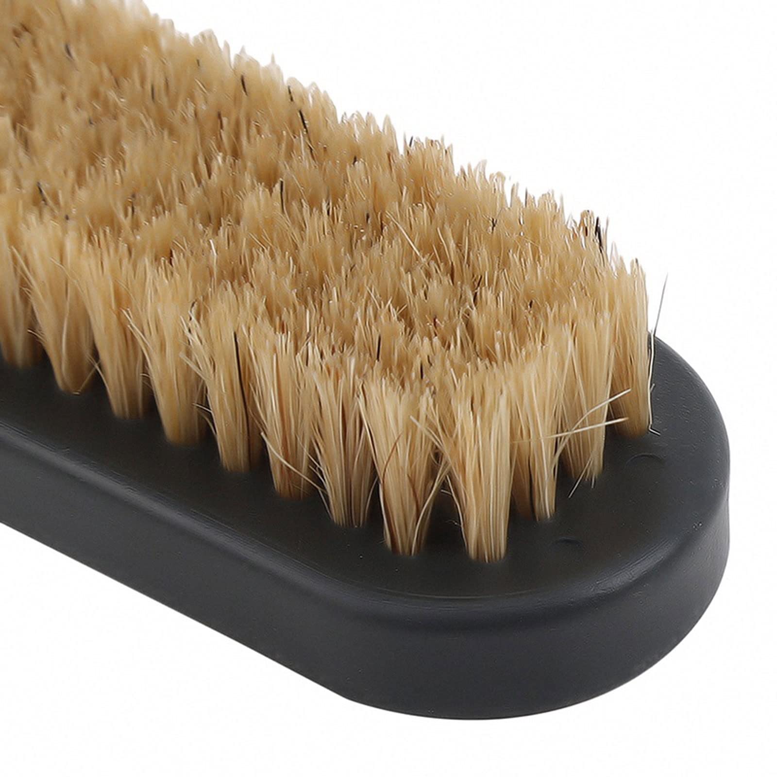 QUNINE Cepillo de cerdas duras y Suaves para Limpiar Zapatos y Botas con Mango de Madera, Cepillo de Limpieza portátil para el hogar, Dispositivo de Limpieza