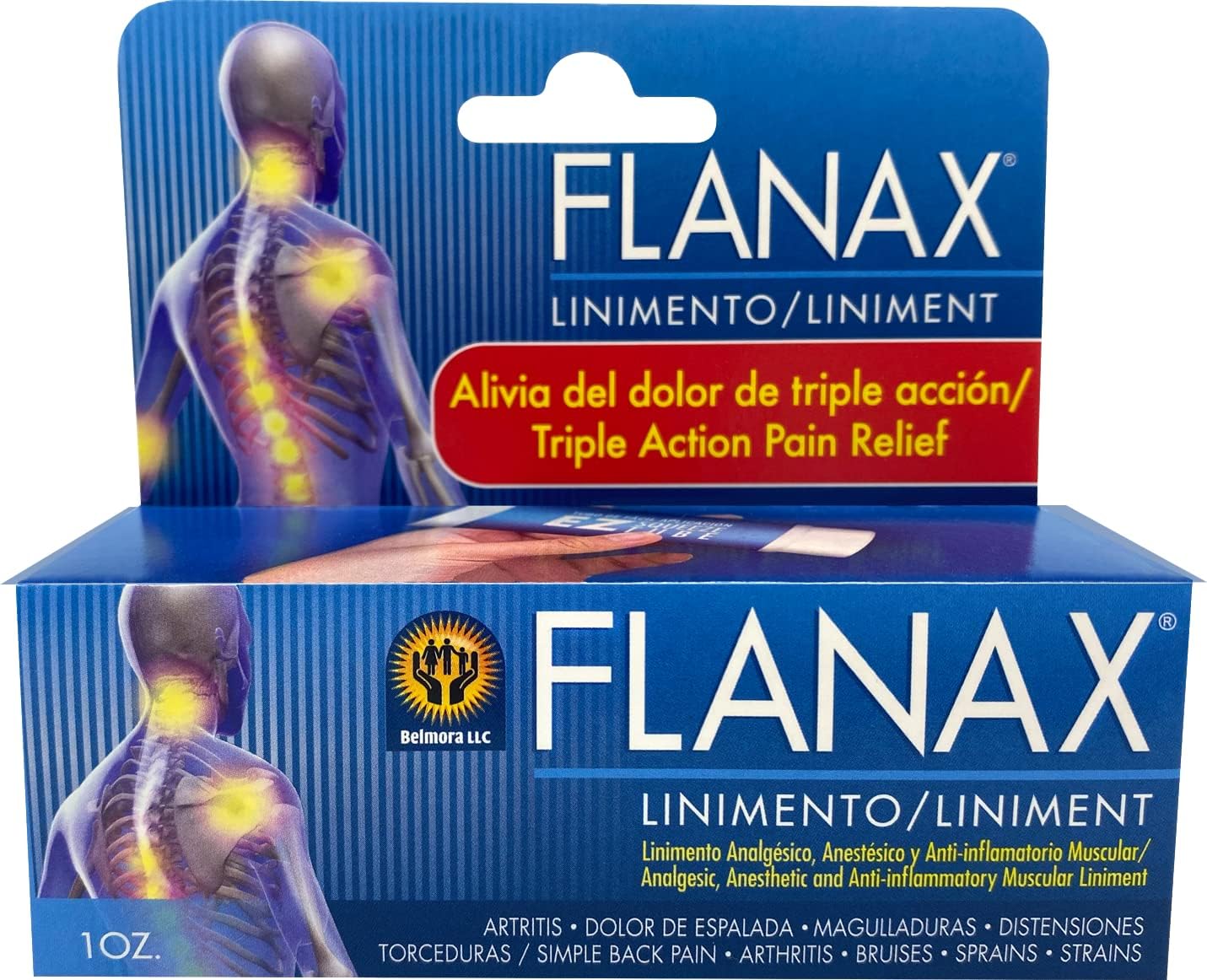 Flanax Pain Relief Cream Fast Acting Ointment for Muscle Aches Back Pains and Strains Helps Reduce Inflammation and