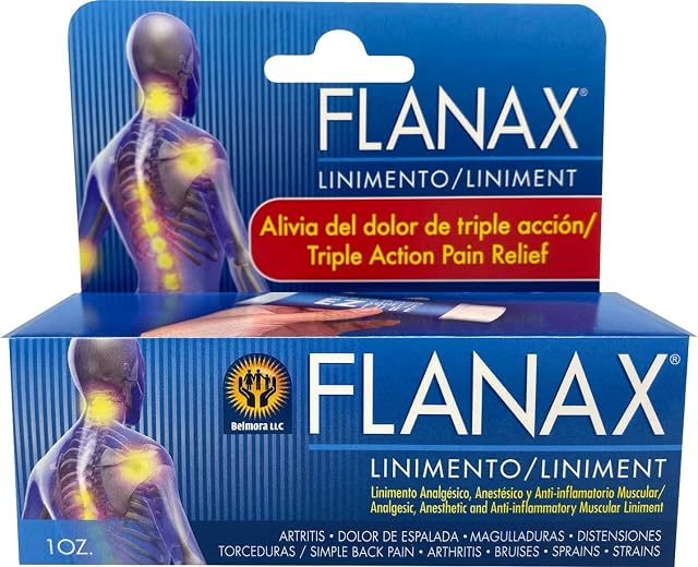 Flanax Pain Relief Cream Fast Acting Ointment for Muscle Aches Back Pains and Strains Helps Reduce Inflammation and