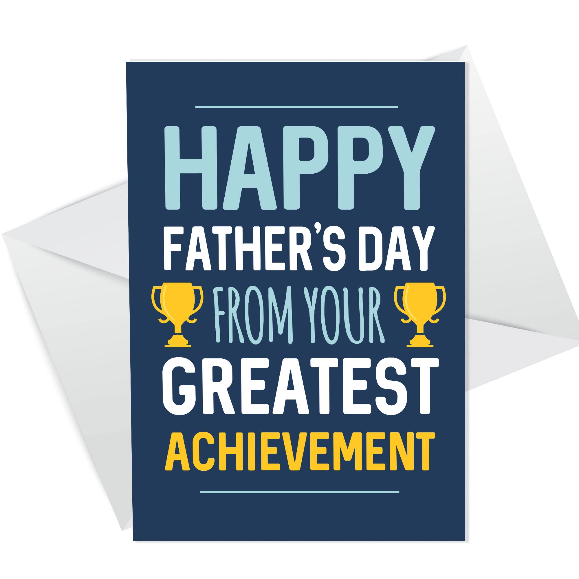 RED OCEAN Funny Fathers Day Card From Daughter Son Novelty Joke Fathers Day Card For Dad
