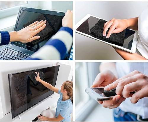 Vista 9 de EVEO® Kit de limpiador de pantalla de TV (sin rayas) para Smart TV, LCD, LED, OLED Limpiador de pantalla de computadora en aerosol y paño