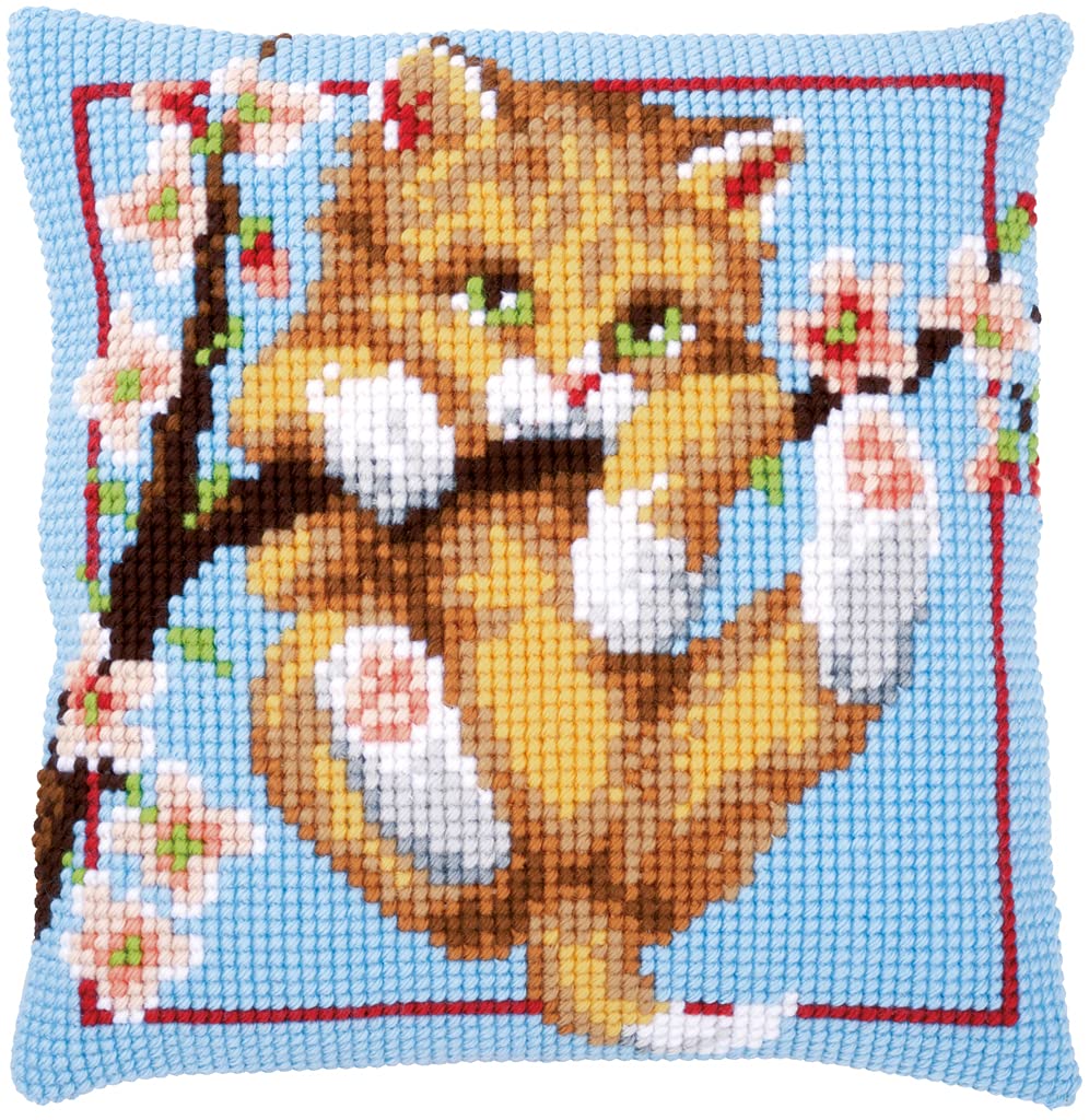 Vervaco Punto De Cruz Kit Cojin Decorativo PANDA Manualidades