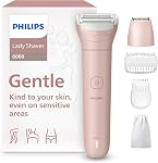 Philips Lady Shaver Series 6000 - Cordless, Wet & Dry Electric Shaver, 3-Blade Shaving System, For Legs & Body, 80 Mins. Runtime, Model BRL127/00