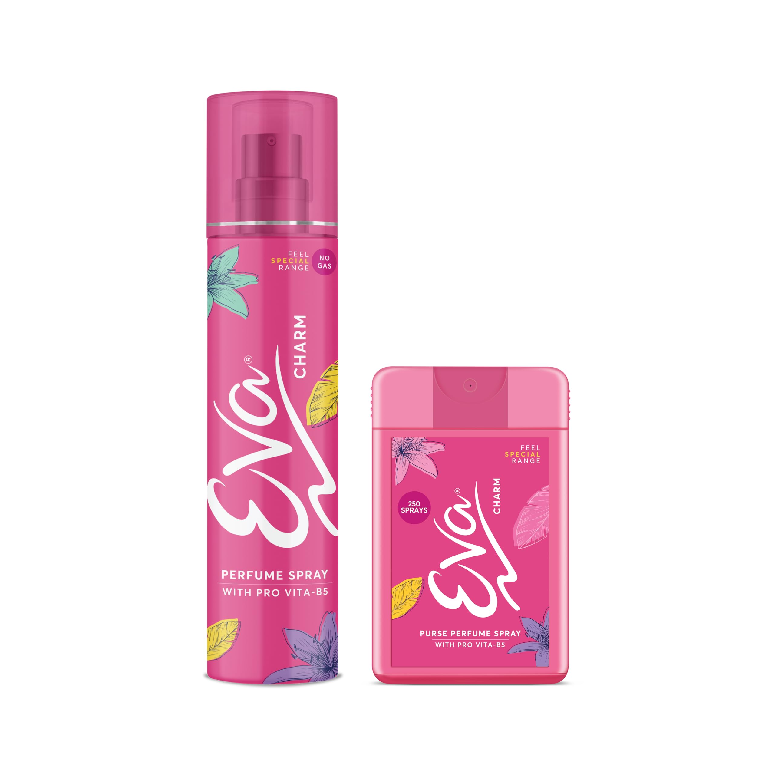 Eva Charm No Gas Perfume Spray and Pocket Perfume | Long Lasting Body spray | Floral Grace With Shades Of Mandrine Orange & Cashmirwood | Deodorants Women | 120 Ml | 18 Ml | Combo Of 2-picture-29