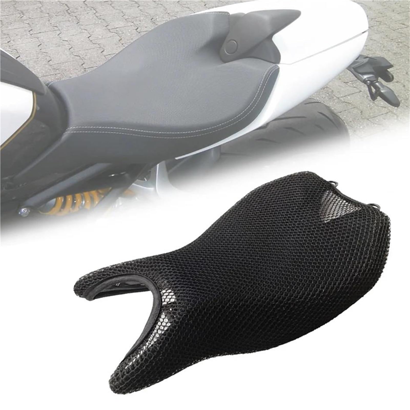 Protection solaire de selle en maille 3D premium pour Triumph 1200 RR RS