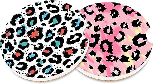 Miniatura 13 de Posavasos de Automóvil Amanecer en Playa Tropical para Portavasos, Atardecer sobre Playa con Palmera Posavasos de Cerámica para Portavasos de Puesta