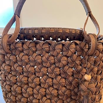 Amazon.co.jp: 花結び編みかごバッグミニ クラフトバンド